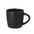 Taza Bibarsi negra de cerámica con acabado mate para regalo promocional