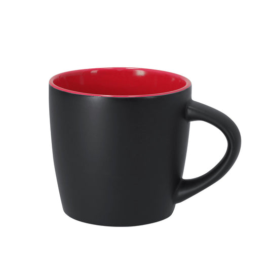 Taza Bibarsi roja personalizada con logo para eventos y oficinas