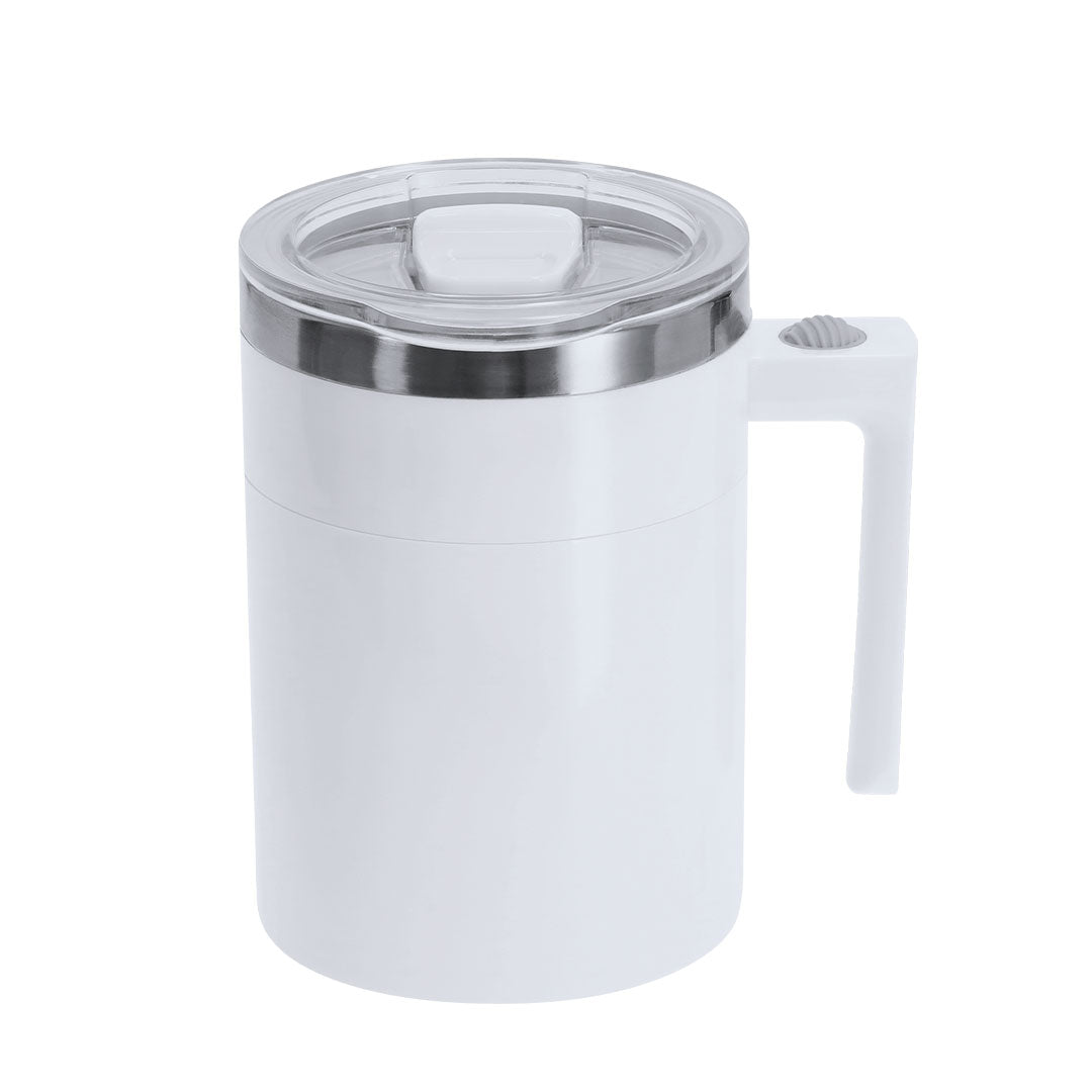 Taza Waker blanca de acero inoxidable para regalos corporativos
