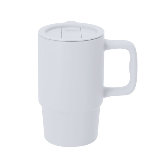 Taza Ronsyn blanca para regalos corporativos sostenibles