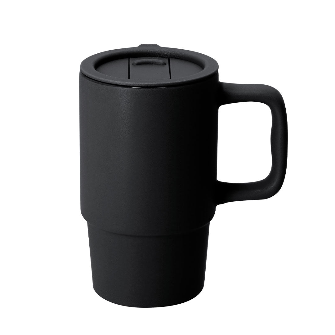 Taza Ronsyn negra para eventos y productos promocionales personalizados