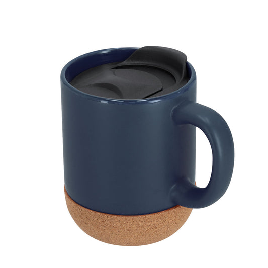 Taza Shivak marino personalizada con logo para merchandising para empresas