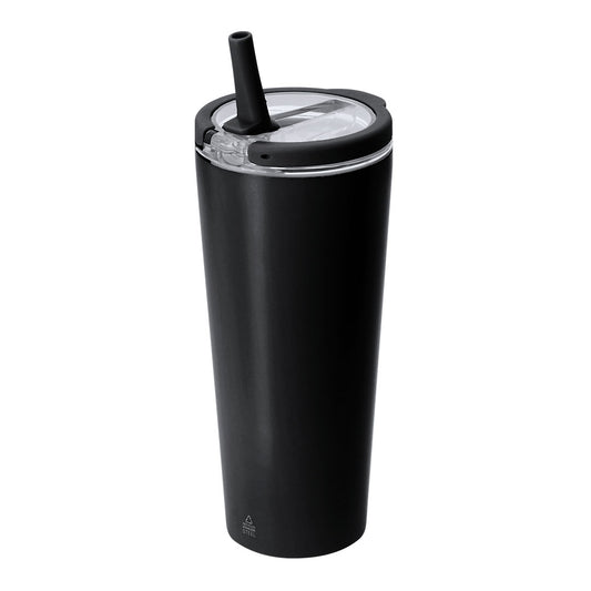 Vaso Calten negro reutilizable para productos promocionales personalizados