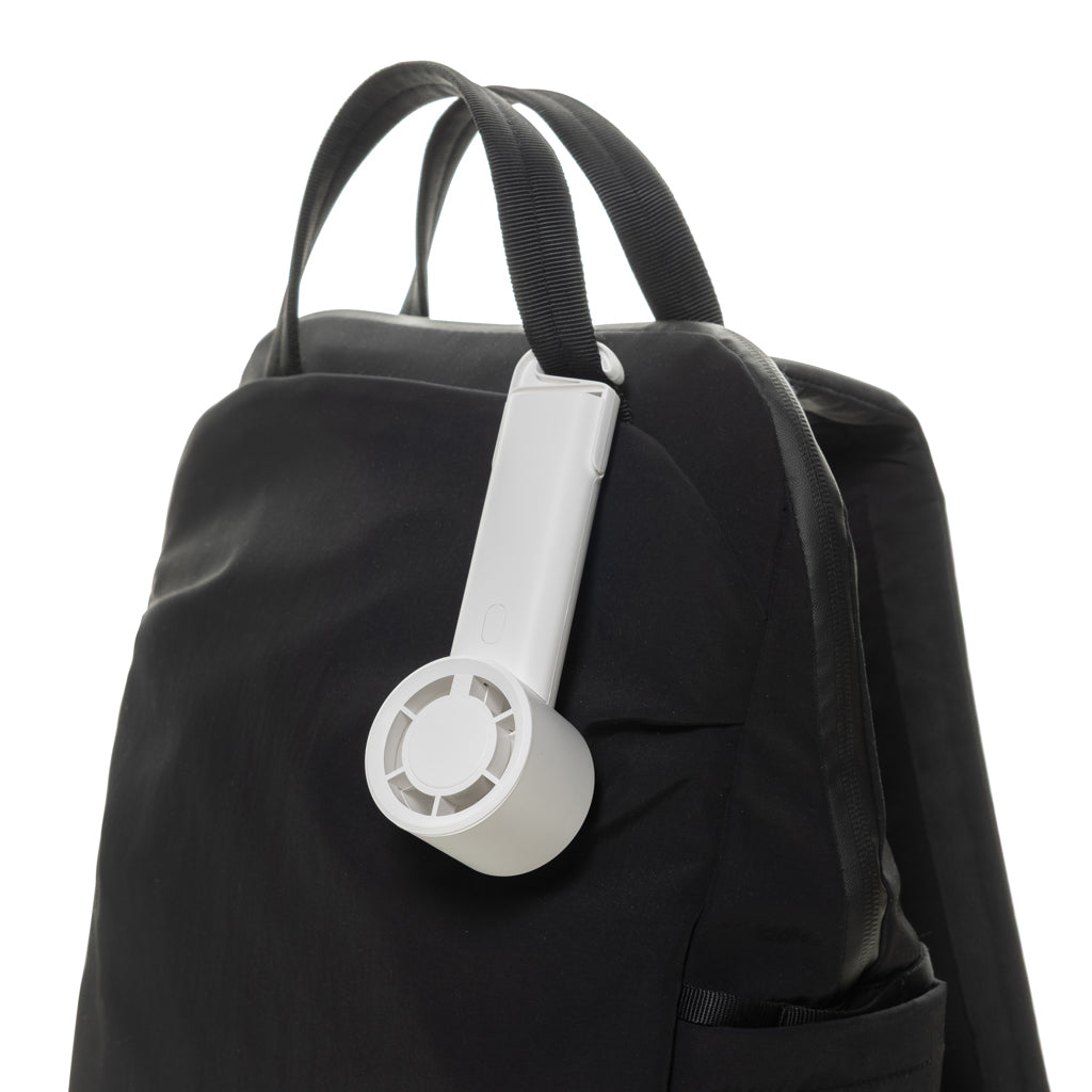 Ventilador portátil sostenible Twist RCS personalizado con logo de empresa