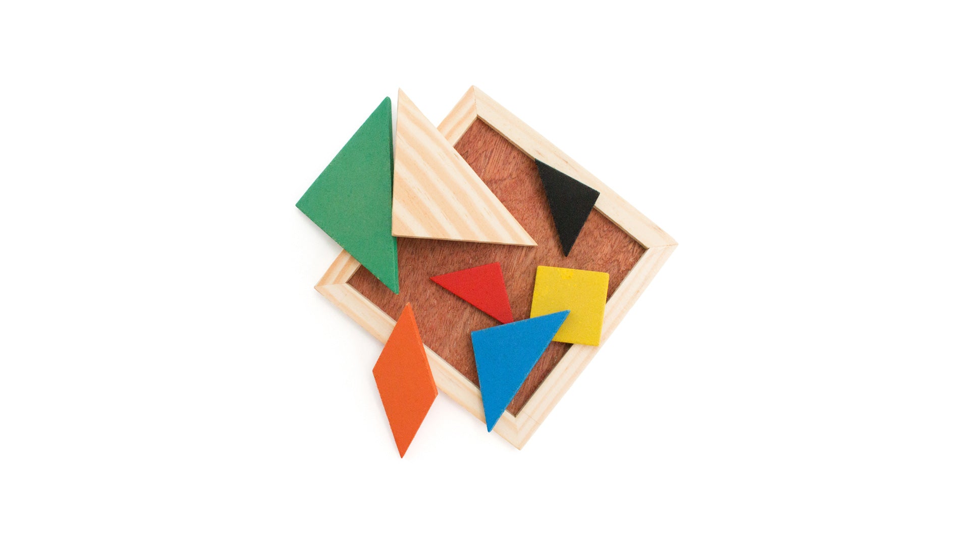 Puzzle de Madera de Colores para Personalizar Especial Colegios y Residencias Tangram