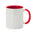 White Two-Tone Ceramic Mug Interior Special Colors Personalization Sublimation Ideal for Events Harnet 350 ml