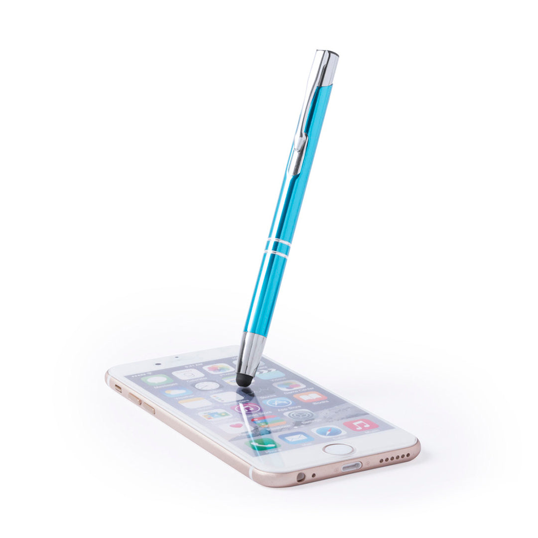 Bolígrafo Sostenible de Aluminio para Personalizar con Puntero para Móvil y Tablet con Carga Jumbo Mitch