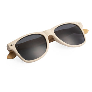 Gafas de sol con patillas de bambú y lentes de espejo personalizadas - ▷  Creapromocion