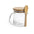 Taza Ecológica de Cristal con Tapa y Cuchara de Bambú Pulido para Personalizar Especial Oficina Kipal 420 ml
