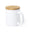 Yotel Sustainable Ceramic Mug with Customizable Bamboo Lid Special Office 370 ml