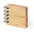 Bloc de Notas Adhesivas de Anillas con Tapas de Bambú para Personalizar Feros