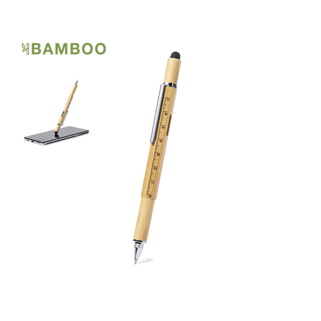 Bolígrafo Multifunción Sostenible de Bambú para Personalizar con Desto