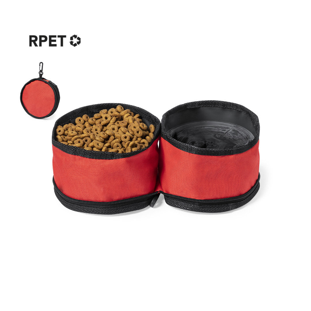 Bowl Comedero Portátil para Mascotas Ecológico en rPET Reciclado para Personalizar Keken