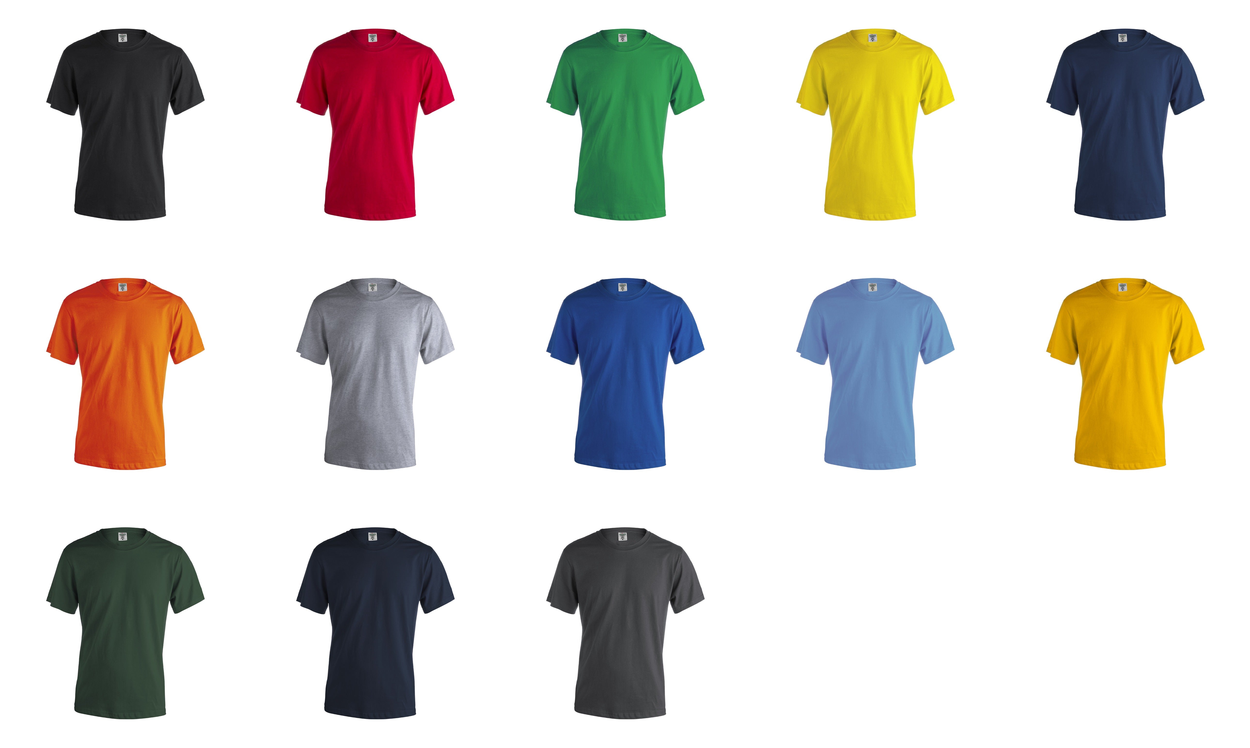 Camiseta Adulto Sostenible 100% Algodón Color para Personalizar Keya Especial Eventos - 150gr/m2