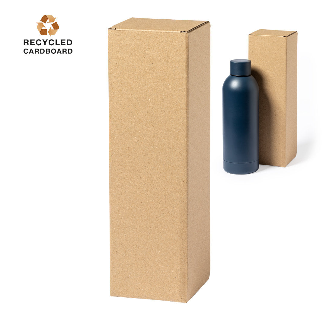 Caja de Presentación Ecológica de Cartón Reciclado para Personalizar Acabado Kraft Especial Botellas y Bidones Badesy