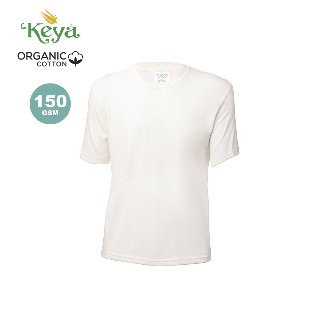 Camiseta Niño/a Ecológica 100% Algodón Orgánico 150 gr/m2 para Personalizar en Color Natural con Distintivo ECO 