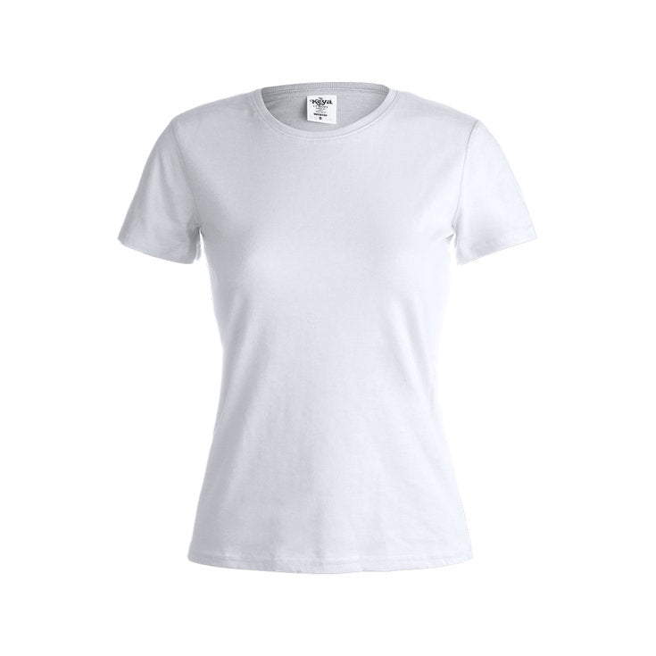 Camiseta para Mujer Sostenible 100% Algodón Blanco para Personalizar Keya Especial Eventos - 150gr/m2