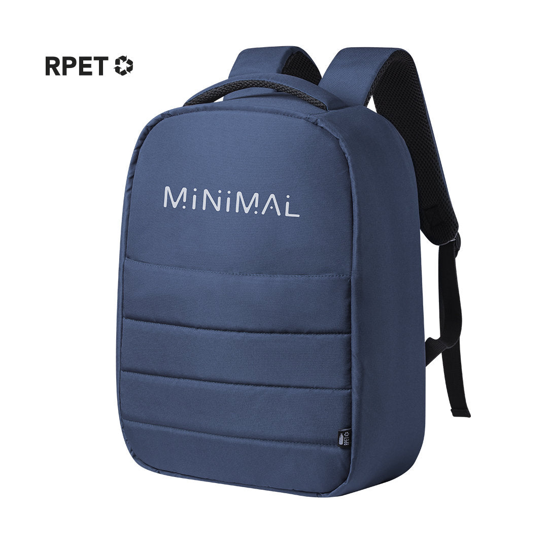 Mochila Ecológica Antirrobo de rPET Reciclado 300D Personalizable con Bolsillo para Ordenador y Tablet con Distintivo ECO Danium