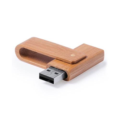 Memoria USB Ecológica de Bambú Personalizable Haidam 16GB