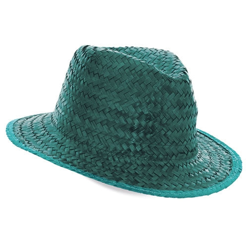Sombrero paja verde cinta
