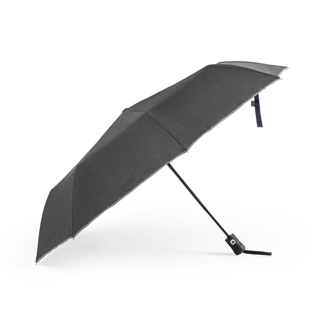 Paraguas Plegable Automático Antiviento Reflectante y Ecológico de Ponge rPET Reciclado Especial Publicidad  y Funda con Distintivo ECO Nereus