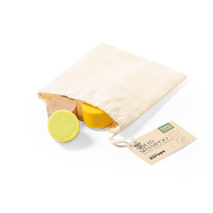 Set de Champús Veganos Cruelty-Free y Bolsa de Algodón para Personalizar especial Bodas y Eventos Turuen