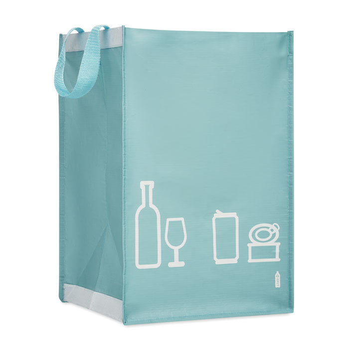 Set 3 bolsas de reciclaje para vidrio, papel y plástico - orden en