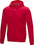 Men's Organic Cotton Full Zip Hoodie Recycled GRS Certified GOTS Ruby