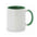 Taza Cerámica Bicolor Blanca Interior Colores Especial Personalización Sublimación Ideal Eventos Harnet 350 ml