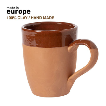 Taza de Barro para Personalizar diseño Clásico Fabricada en Europa Especial Eventos con Distintivo EU Lixus 330 ml