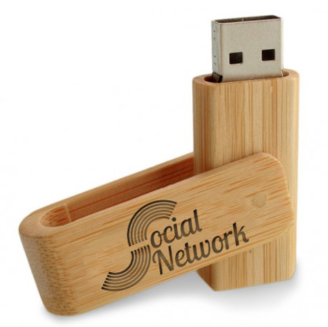 Memoria USB Sostenible de Madera Especial Personalización Láser W104 16Gb