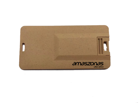 Memoria USB Sostenible de Caña de Trigo con Amplia Superficie para Personalizar W116 16Gb