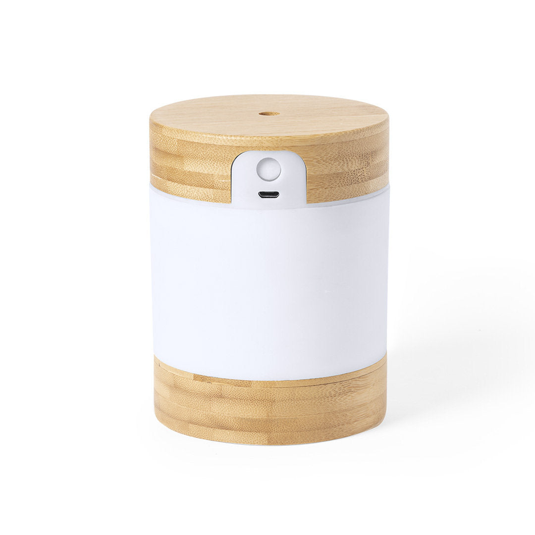 Humidificador Sostenible de Bambú para Personalizar con Luz Led y Vaporización Continua Wicket 250 ml