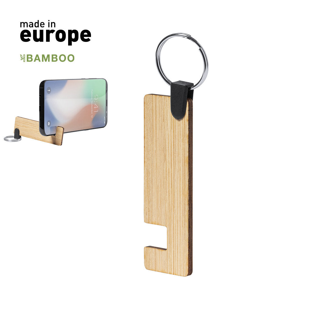 Llavero Soporte de Bambú para Personalizar para Móvil Made In Europe Evans
